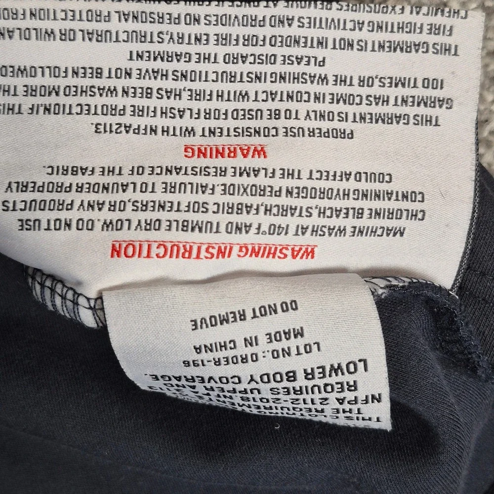 Forge FR Henley‎ Shirt Mens Large Navy Blue Flame Resistant Workwear NFPA 2112